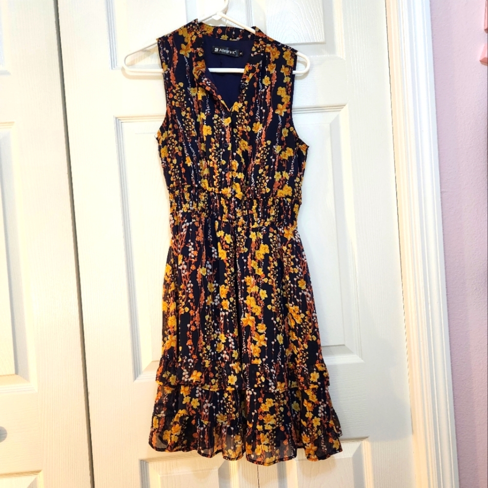 Blue and gold small dress